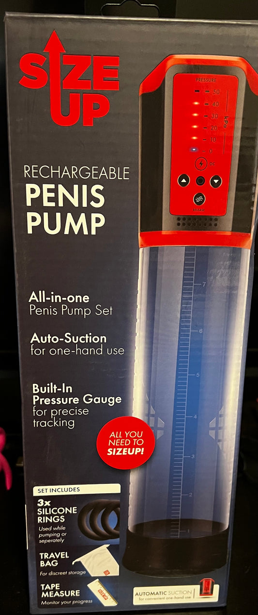 Rechargeable penis pump